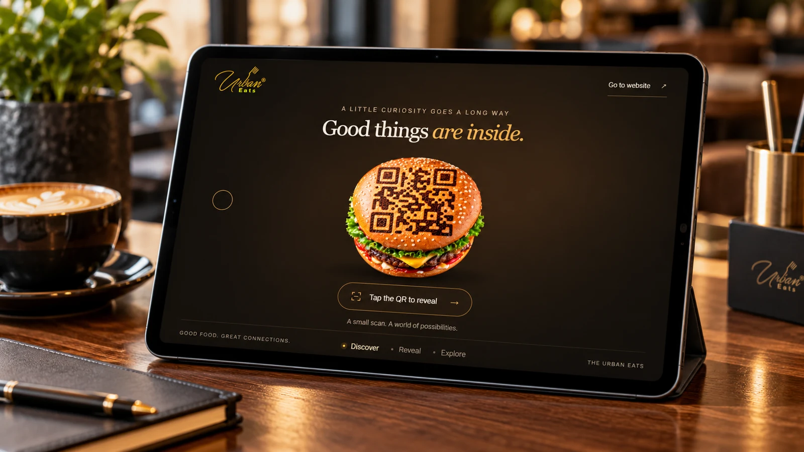 QR Burger website project